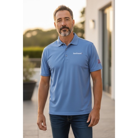 Pebble Beach Other - Pebble Beach Southwest Airlines TLC 2018 Golf Tournament Polo Blue Mens XL